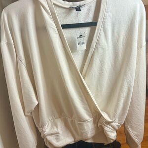 Express Wrap Front Sweater NWT